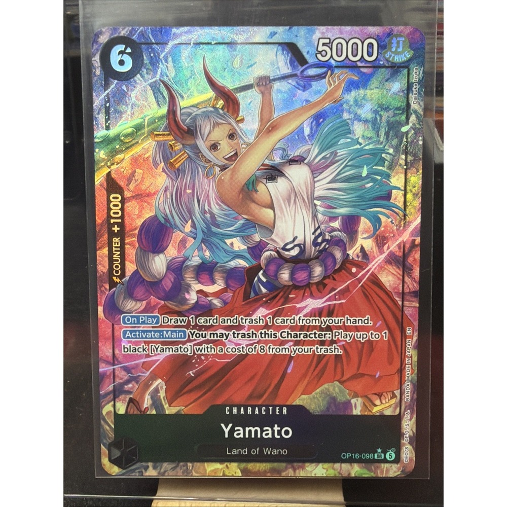 2026 One Piece OP-16 Yamato OP16-098 SR Super Rare Foil ALT ART GB